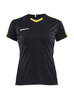 Craft Tshirt Progress Jersey Contrast W XXL Black/Sweden Yellow