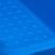 Anbau-Fachbodenregal mit 120 Regalboxen blau, 300 mm tief