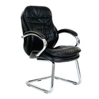 High back leather executive visitor armchair