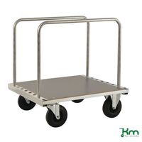 Kongamek heavy duty zinc plated board trolley with laminate platform