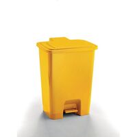 Coloured pedal bins, 15L yellow