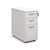 Office tall mobile pedestal drawers - delivery and install - narrow, white