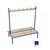 Evolve duo bench 2500 x 800mm 24 hooks - 3 uprights - blue