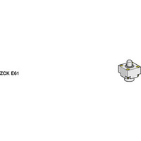 ZCKE-Positionsschalterkopf, Metall-Kuppenstößel, +120 °C