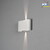 LED Außen-Wandleuchte CHIERI, IP54, Up/Down, verstellbar 0-90°, 12W 3000K 900lm, Weiß, Aluminium / Klarglas