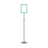 Info Stand / Promotional Display / Floorstanding Poster Stand "VZ" | green, similar to RAL 6032 A3