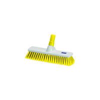 Yellow 30cm Stiff Bristle Brush / Broom Head Heavy Duty