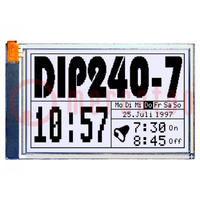 Display: LCD; grafico; 240x128; FSTN Positive; nero; 113x70mm; LED
