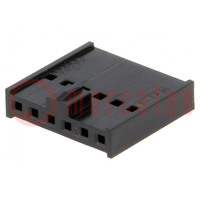 Plug; wire-board; female; C-Grid III; 2.54mm; PIN: 6; w/o contacts