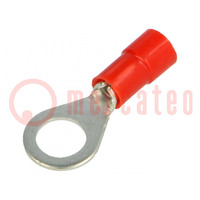 Tip: ring; M6; Ø: 6.2mm; 0.25÷1.5mm2; crimped; for cable; insulated