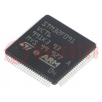 IC: microcontrollore ARM; 48MHz; LQFP100; 2÷3,6VDC; -40÷85°C