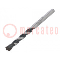 Drill bit; for concrete; Ø: 7mm; Ø: 9/32"; L: 100mm; metal; blister