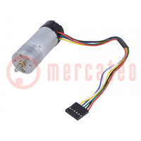 Motor: DC; with encoder,with gearbox; LP; 12VDC; 1.1A; 260rpm
