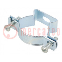 T-bolt clamp; 30÷36mm; steel; Plating: zinc; industrial