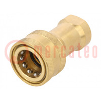 Quick connection coupling; max.105bar; G 1"; double-sided; brass