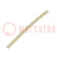 Insulating tube; fiberglass; natural; -20÷155°C; Øint: 1.5mm
