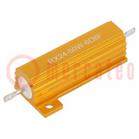 Resistor: wire-wound; with heatsink; 6.8Ω; 50W; ±1%; 50ppm/°C