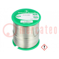 Soldering wire; Sn97Cu3; 1mm; 250g; lead free; reel; 230°C