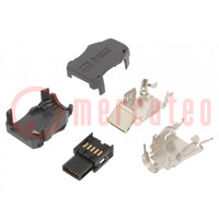 Connector: ix Industrial; plug; ix Industrial®; female; PIN: 10; B