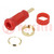 Socket; 2mm banana; 10A; 600VDC; red; Plating: gold-plated; 29.7mm