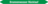 Mini-Rohrmarkierer - Brunnenwasser Rücklauf, Grün, 1.2 x 15 cm, Selbstklebend
