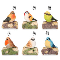 FIGURA PAJARO CON SENSOR DE MOVIMIENTO Y SONIDO (MODELOS SURTIDOS) 12,5CM