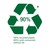 90% gerecycled plastic