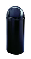 Abfallbehälter Marshal ® Stahl Container , Inhalt 95 Liter , schwarz