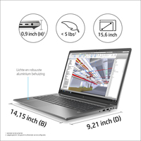 HP ZBook Power 15.6 G8 Intel® Core™ i7 i7-11800H Mobiel werkstation 39,6 cm (15.6") Full HD 32 GB DDR4-SDRAM 1 TB SSD NVIDIA RTX A2000 Wi-Fi 6 (802.11ax) Windows 10 Pro Grijs