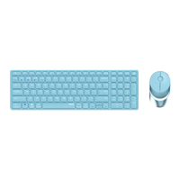 Rapoo 9750M Tastatur Maus enthalten Haus RF Wireless + Bluetooth QWERTZ Deutsch Blau