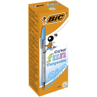 BIC Cristal Fun Türkis Stick-Kugelschreiber