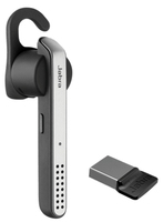 Jabra Stealth UC (MS) Headset Vezeték nélküli Fülre akasztható, Hallójárati Hívás/zene Micro-USB Bluetooth Fekete