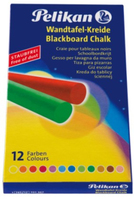Pelikan Wandtafelkreide farbig 12er Pack