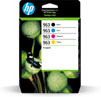 HP Paquete de 4 cartuchos de tinta Original 963 negro/cian/magenta/amarillo