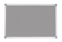 MAUL 6293484 tablica ogłoszeniowa i akcesoria Tablica ogłoszeń zamontowana na stałe Szary Aluminium, Tkanina
