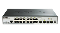 D-Link DGS-1510 Managed L3 Gigabit Ethernet (10/100/1000) Power over Ethernet (PoE) Schwarz