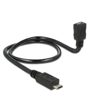 DeLOCK 83925 USB Kabel USB 2.0 0,5 m Micro-USB B USB C Schwarz