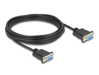 DeLOCK Seriell Kabel RS-232 D-Sub9 Buchse zu Buchse mit schmalem Steckergehäuse 5 m