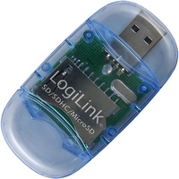 LogiLink CR0015 czytnik kart USB 2.0 Niebieski