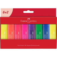 Faber-Castell Textliner 46 Fineliner Fein Blau, Grün, Lila, Orange, Pink, Gelb