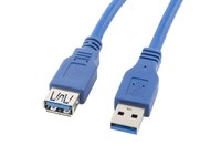 Lanberg CA-US3E-10CC-0030-B USB kábel 3 M USB A Kék