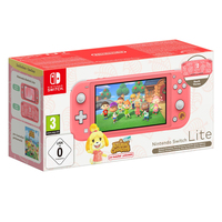 Nintendo Switch Lite Animal Crossing: New Horizons Isabelle Aloha Edition console de jeux portables 14 cm (5.5") 32 Go Écran tactile Wifi Corail