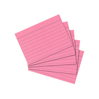 Herlitz 10836229 Karteikarte Pink, Rose 100 Stück(e)