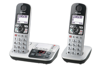 Panasonic KX-TGE522 Téléphone DECT Identification de l'appelant Argent