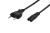 Ednet 84552 cable de transmisión Negro 1,8 m C7 acoplador