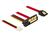 DeLOCK 85235 SATA-kabel 0,3 m SATA 7-pin + Molex (4-pin) SATA 22-pin Zwart
