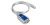 Moxa UPort 1150 kabel równoległy Srebrny USB Typu-A DB-9