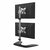 StarTech.com Vertical Dual Monitor Stand - Ergonomic Desktop Stacked Two Monitor Stand up to 27 inch VESA Mount Displays - Free Standing Universal Monitor Mount - Height Adjusta...