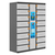 Manhattan Kiosk laadkast USB-C 30W voor iPads 11", 16-vaks (individueel vak - pincode), geschikt voor tablets, smartphones en andere USB-C apparaten, vakken 328x220x100 mm, USB-...
