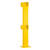 rammschutzgelaender standpfosten ecke 100 cm hoch gelb stahl schraeg